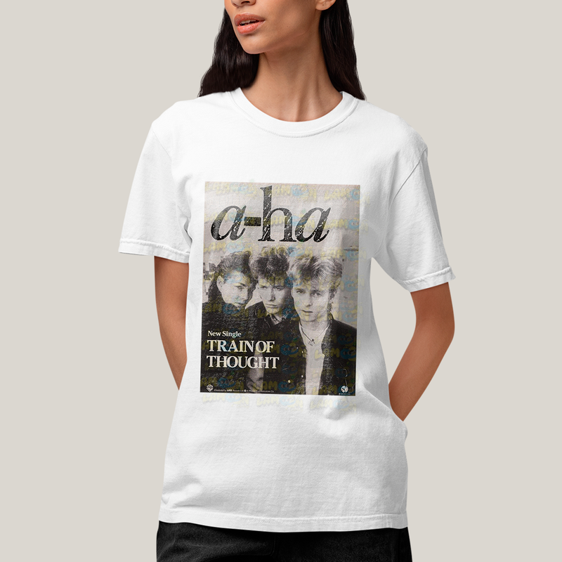 Camiseta Algodão Unissex T shirt - banda A Ha Rock
