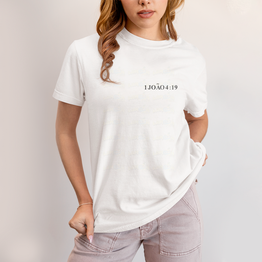 Camiseta Algodão Unissex Jesus My First Love