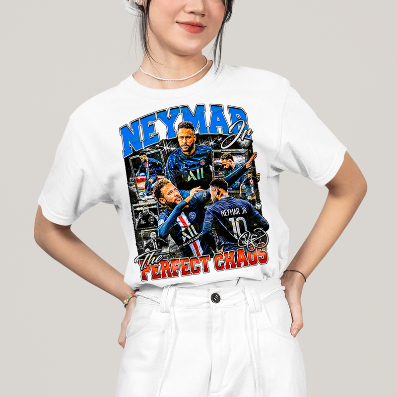 Camiseta Algodão Unissex T shirt Graphic Tee Neymar Perfect Chaos