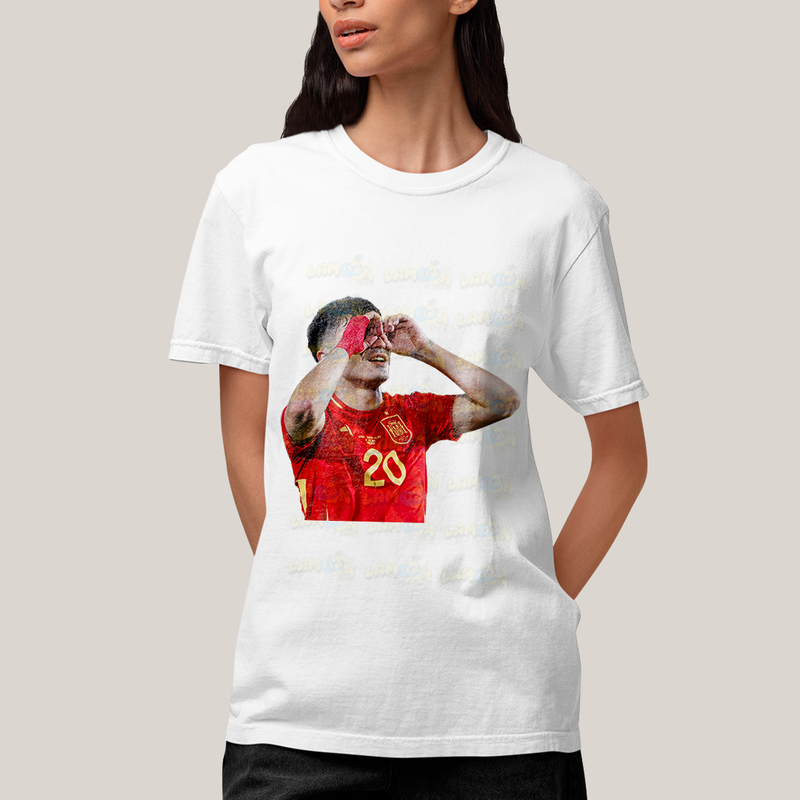 Camiseta Algodão Unissex T shirt - Pedri Jogador BC Espanha