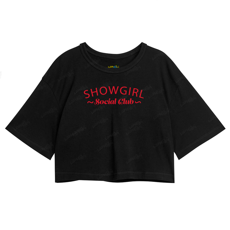 Cropped Oversized Algodão Taylor Swift Showgirl Social Club