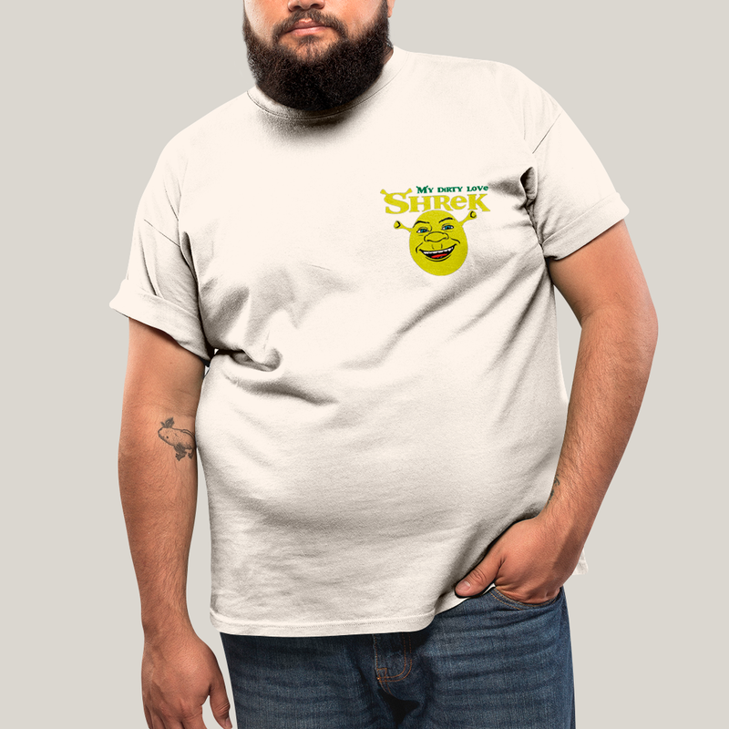 Camisa Algodão Unissex T shirt PLus Size Shrek & Fiona BFF ou casal FC