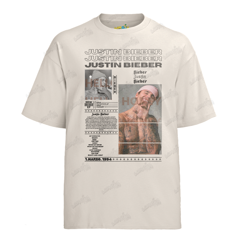Camiseta Algodão Justin Bieber New Ep