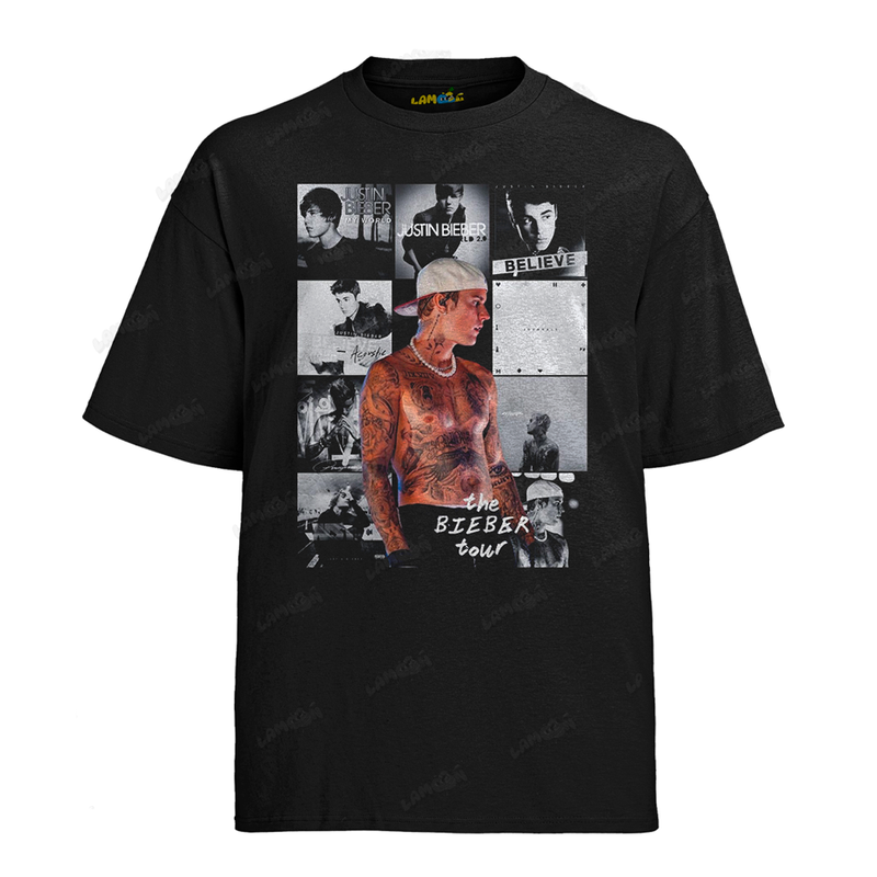 Camiseta Algodão Justin Bieber The Bieber Tour