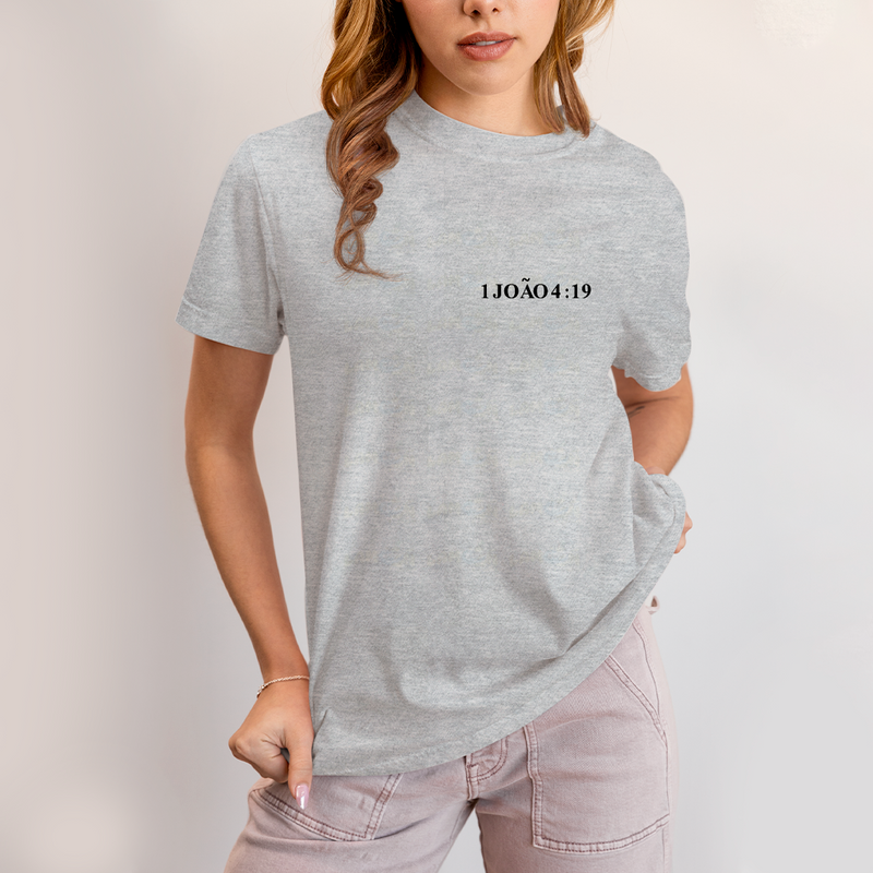 Camiseta Algodão Unissex Jesus My First Love