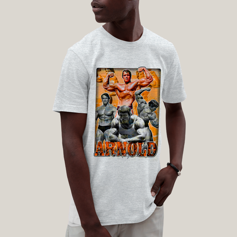 Camiseta Algodão Unissex T shirt - Arnold Schwarzenegger The Legend A Lenda