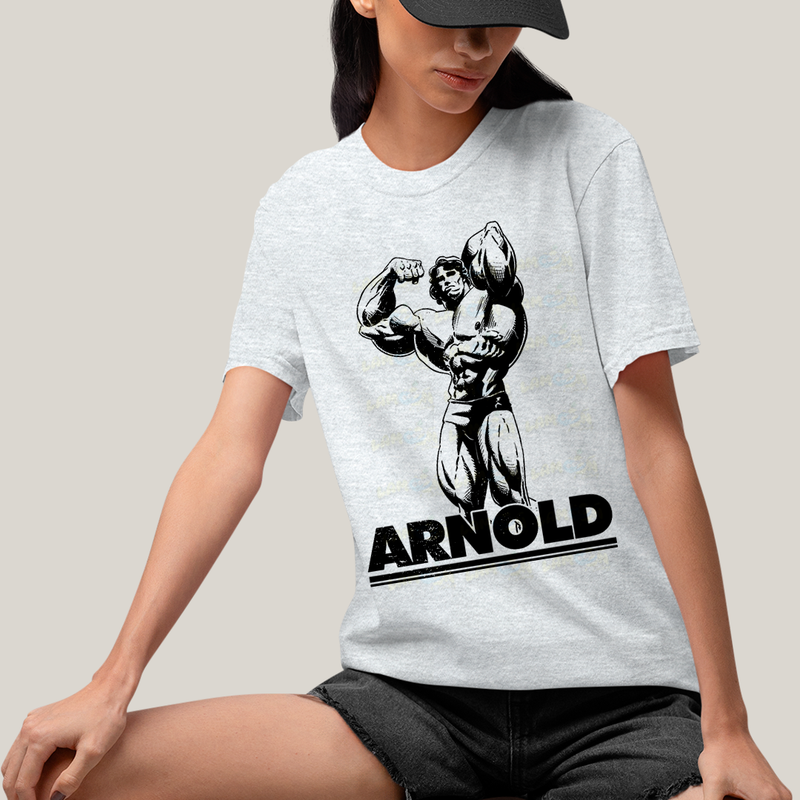 Camiseta Algodão Unissex T shirt - Arnold Schwarzenegger academia musculo