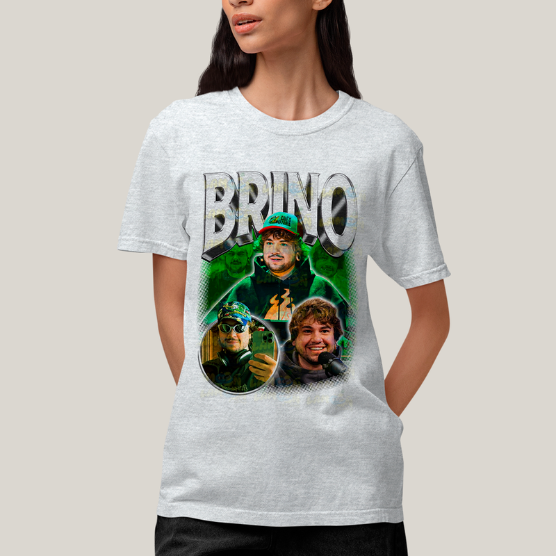 Camiseta Algodão Unissex T shirt - Brino Youtuber