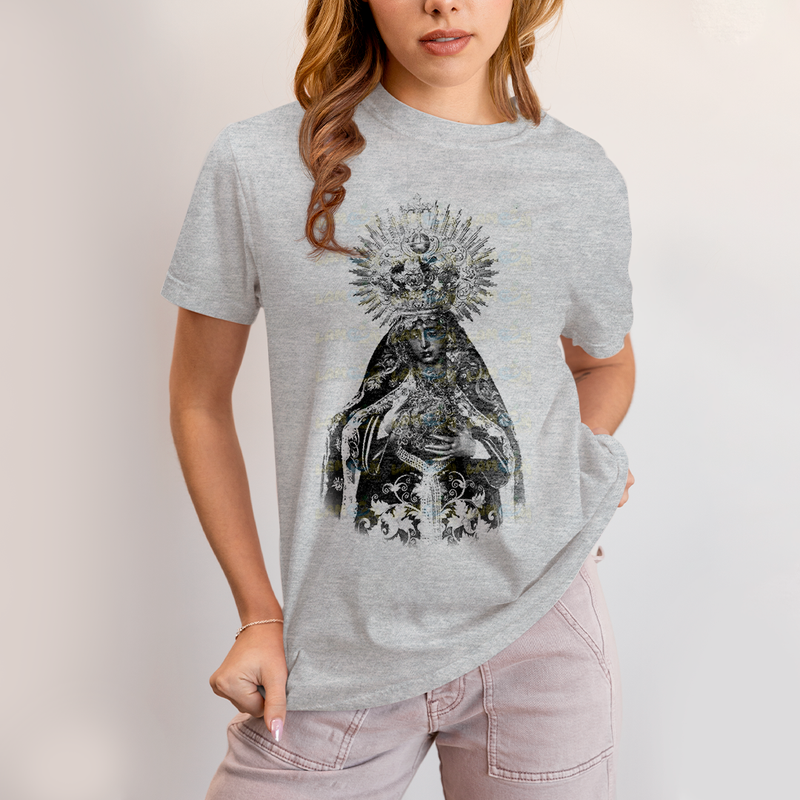 Camiseta Algodão Unissex Maria Coroa