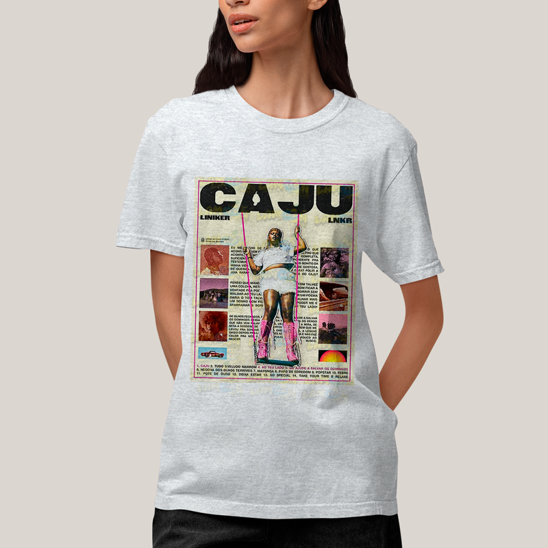 Camiseta Algodão Unissex T shirt - Cantora Liniker Caju banner