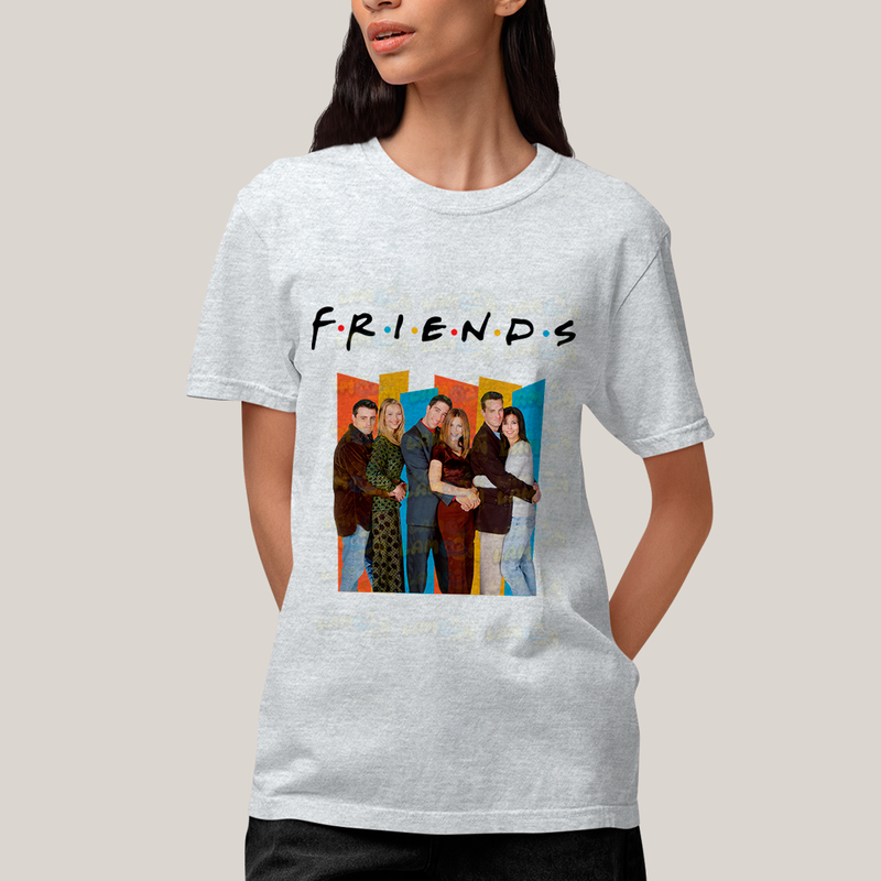 Camiseta Algodão Unissex T shirt - Friends Série colorido