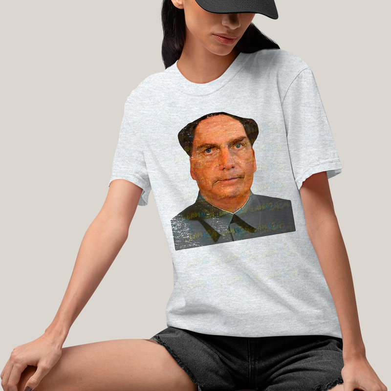 Camiseta Algodão Unissex T shirt - jair Messias Bolsonaro Dong Meme presidente do brasil