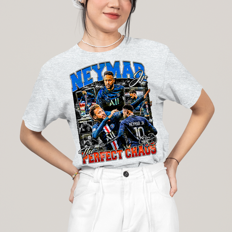 Camiseta Algodão Unissex T shirt Graphic Tee Neymar Perfect Chaos