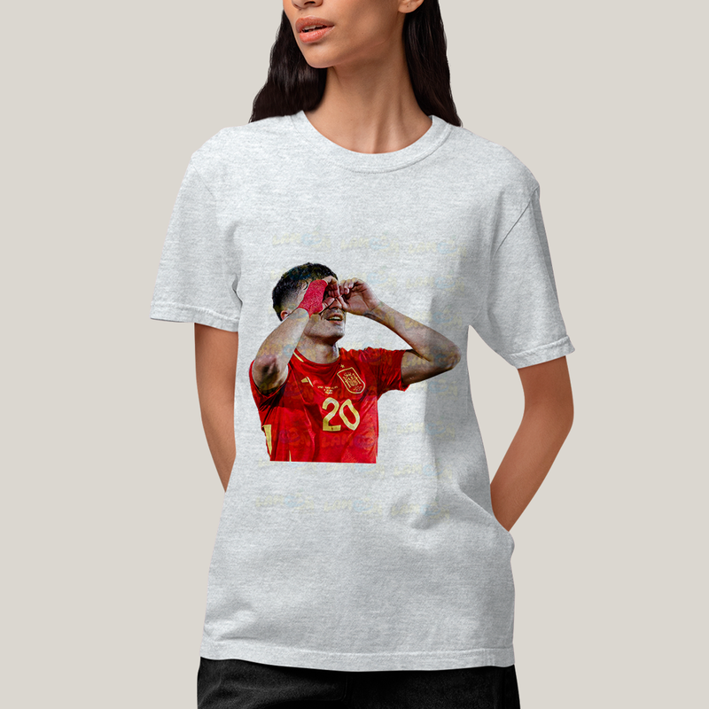 Camiseta Algodão Unissex T shirt - Pedri Jogador BC Espanha