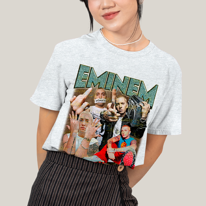 Camiseta Algodão Unissex T shirt - cantor Eminem rap hip hop