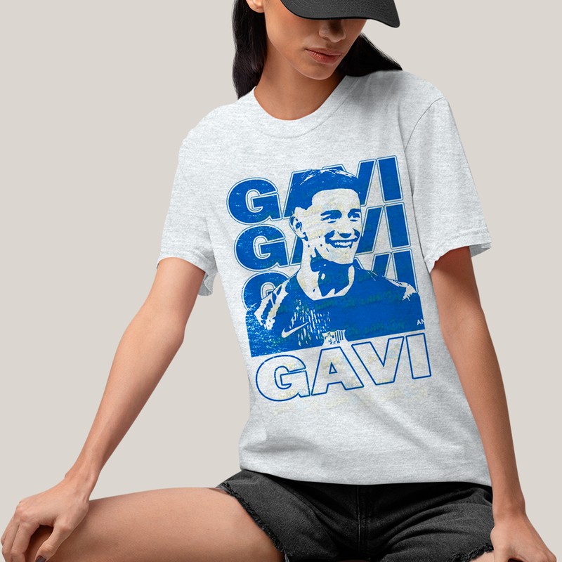 Camiseta Algodão Unissex T shirt - Gavi Barcelona