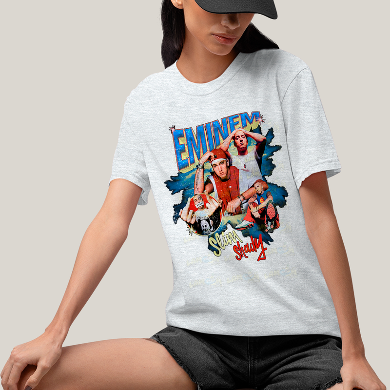 Camiseta Algodão Unissex T shirt - 3839 - Eminem Slim Shady Rap God