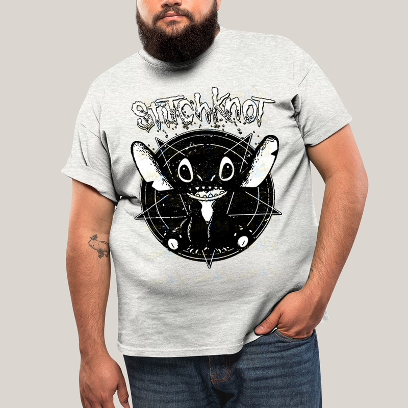 Camiseta Plus Size Algodão Unissex T shirt Stitchknot Lilo & Stitch