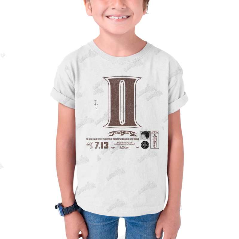 Camiseta Infantil Algodão Travis Scott Jack Boys 2