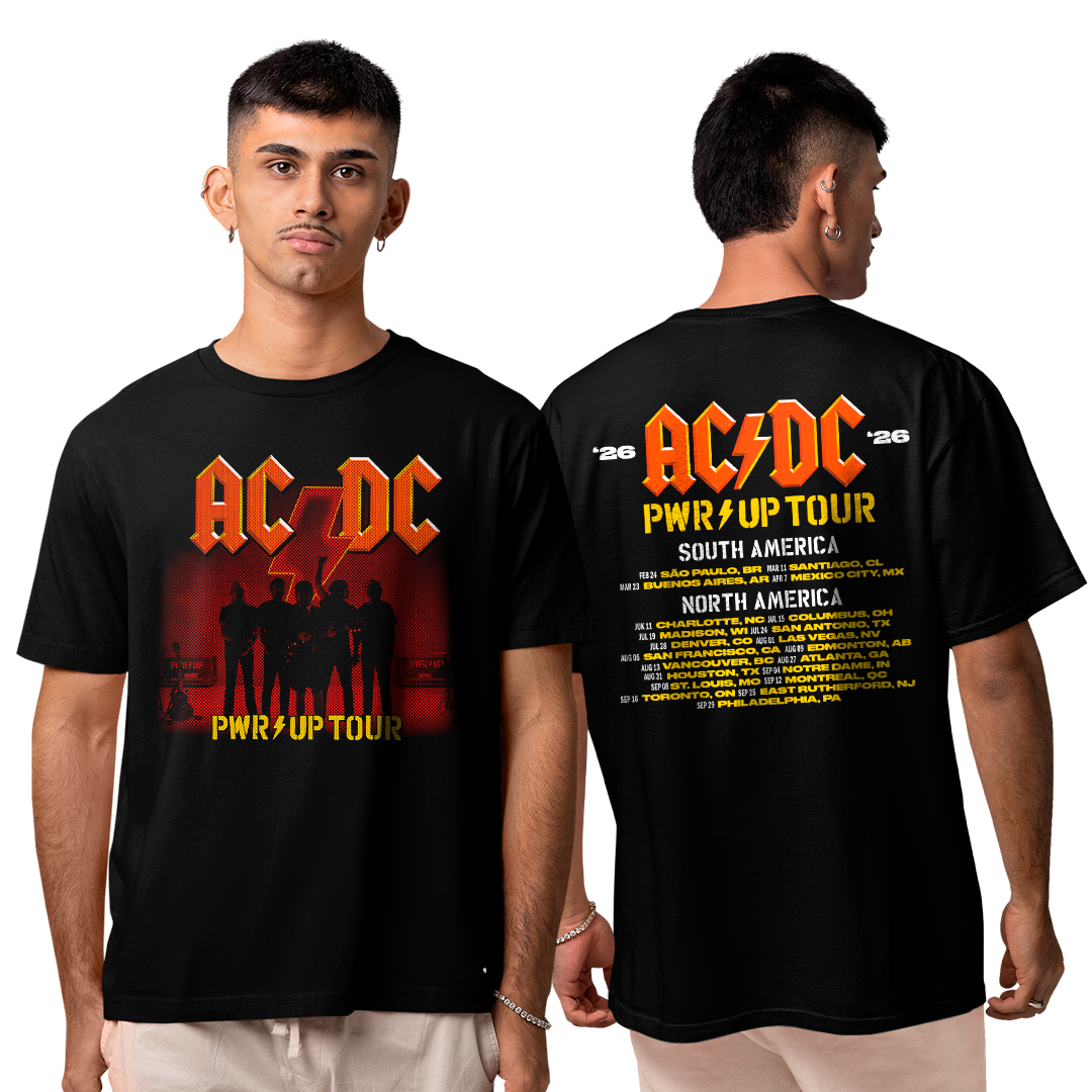 Camiseta Algodão AC PWR World Tour 2026 Datas FC