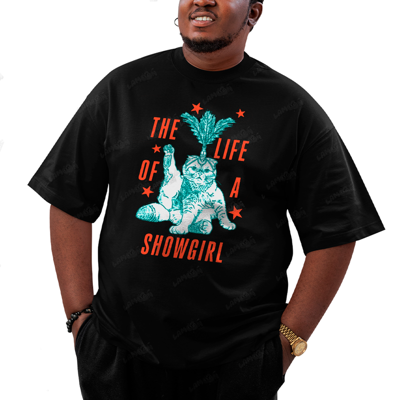 Camiseta Plus Size Algodão Taylor Swift Cat Showgirl