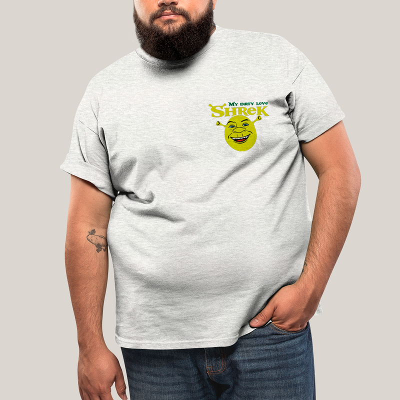 Camisa Algodão Unissex T shirt PLus Size Shrek & Fiona BFF ou casal FC