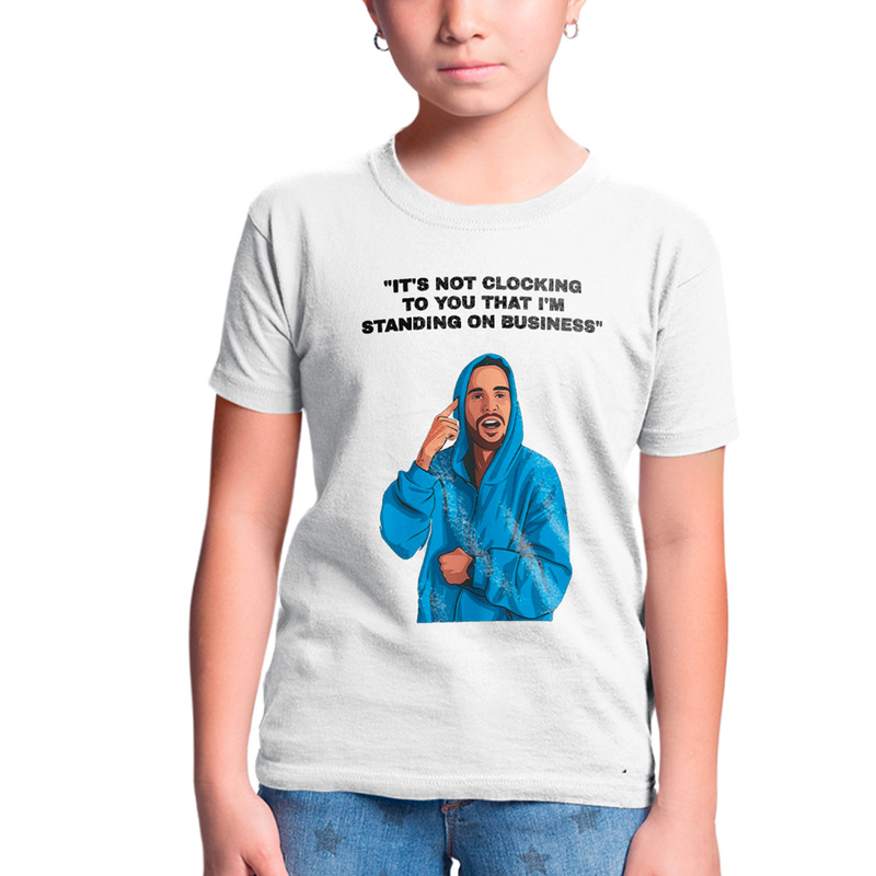 Camiseta Infantil Algodão Justin Bieber Blusa Azul