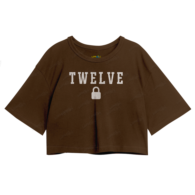 Cropped Oversized Algodão Taylor Swift Twelve Cadeado