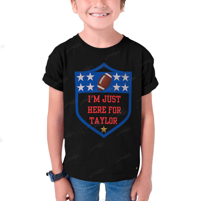 Camiseta Infantil Taylor Swift I´m Just Here For Taylor