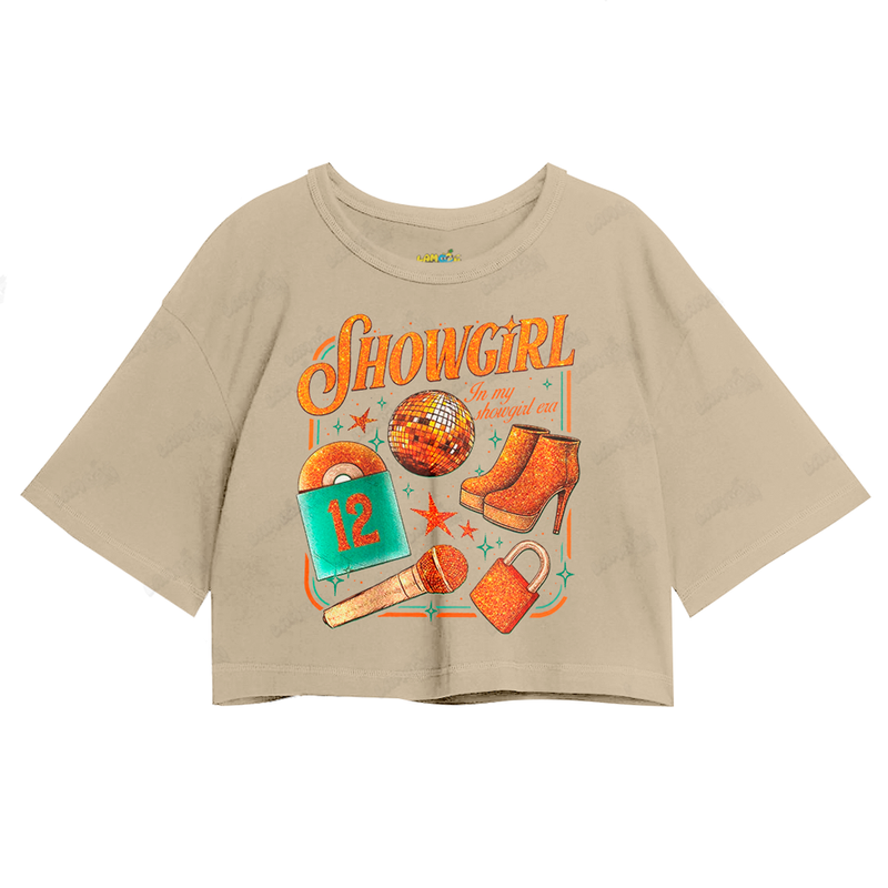 Cropped Oversized Algodão Taylor Swift Showgirl 12