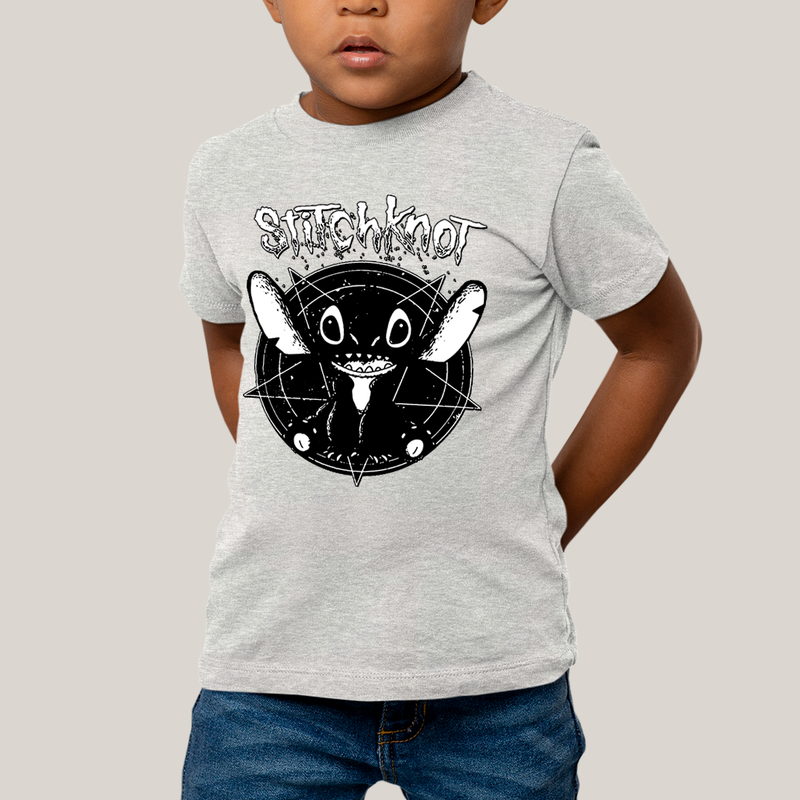 Camiseta Infantil Algodão Unissex T shirt Stitchknot Lilo & Stitch