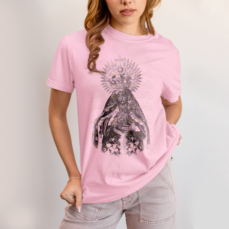 Camiseta Algodão Unissex Maria Coroa