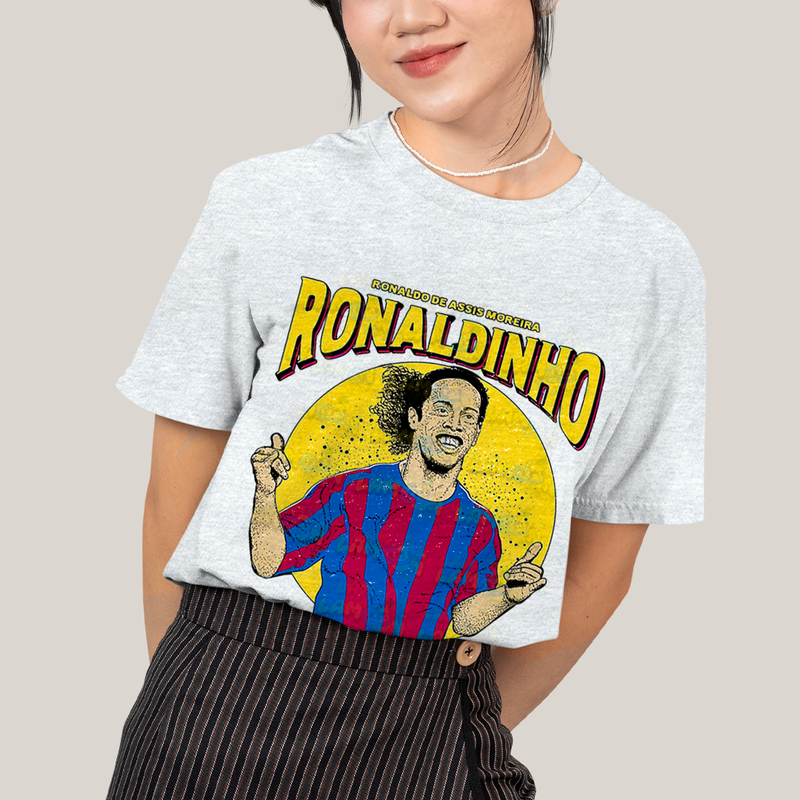 Camiseta Algodão Unissex T shirt Ronaldinho de Assis Moreira