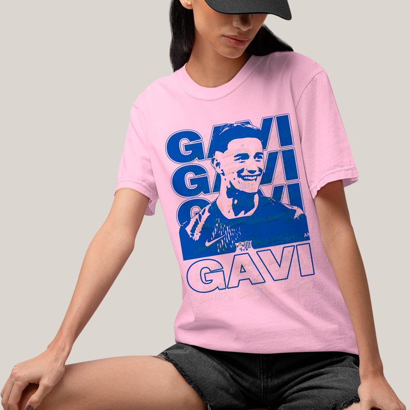 Camiseta Algodão Unissex T shirt - Gavi Barcelona