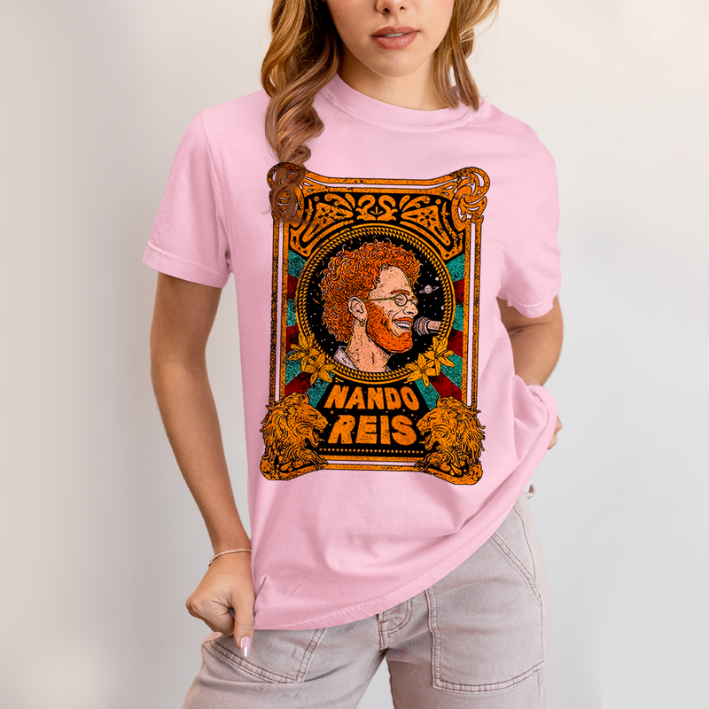 Camiseta Algodão Unissex T shirt - Nando Reis Cantor