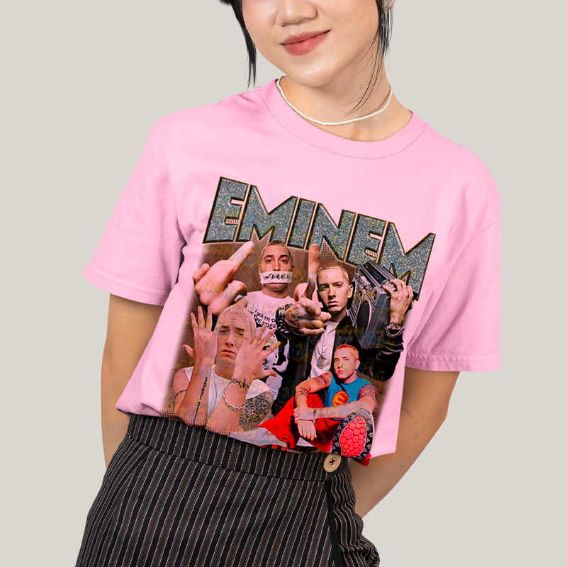 Camiseta Algodão Unissex T shirt - cantor Eminem rap hip hop