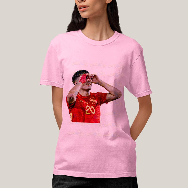 Camiseta Algodão Unissex T shirt - Pedri Jogador BC Espanha