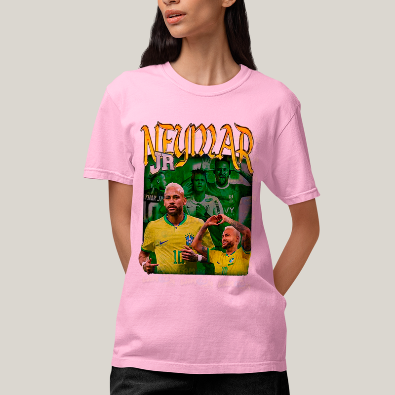 Camiseta Algodão Unissex T shirt GraphicTee Neymar Jr jogador de futebol
