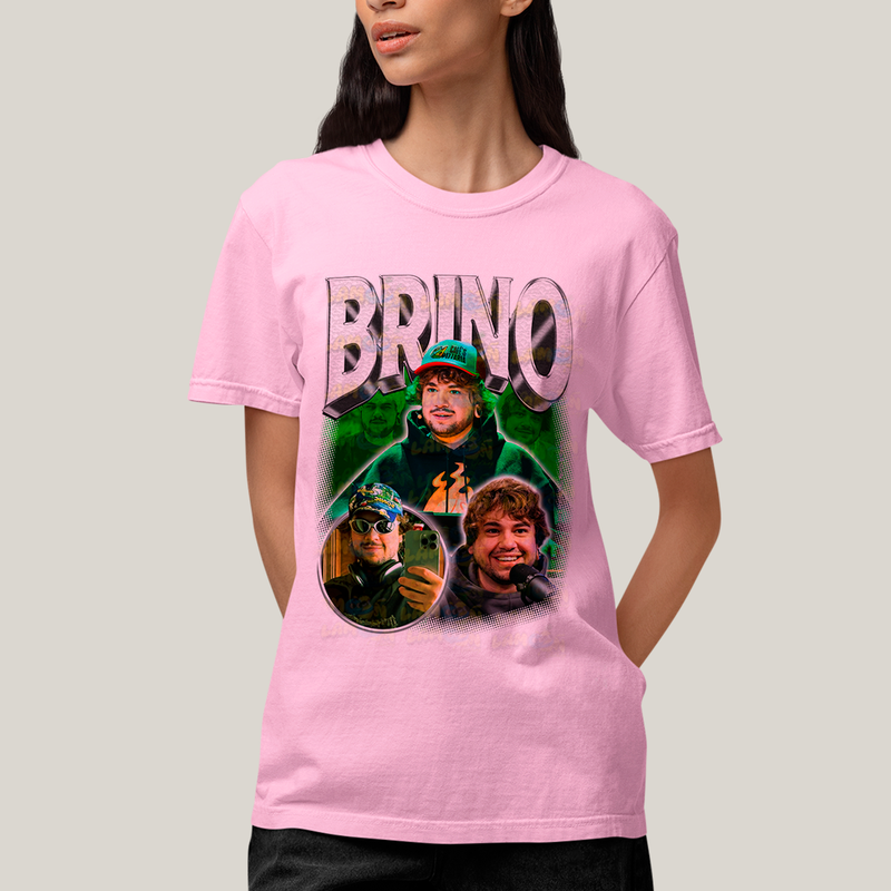 Camiseta Algodão Unissex T shirt - Brino Youtuber