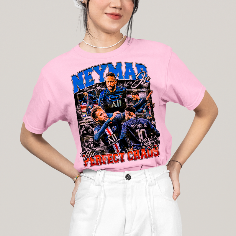 Camiseta Algodão Unissex T shirt Graphic Tee Neymar Perfect Chaos