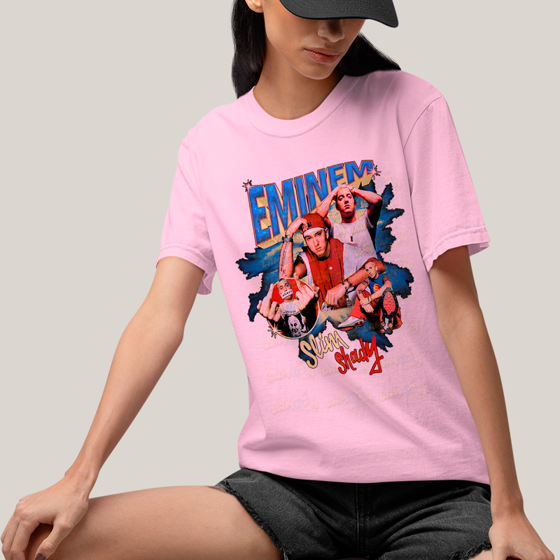 Camiseta Algodão Unissex T shirt - 3839 - Eminem Slim Shady Rap God