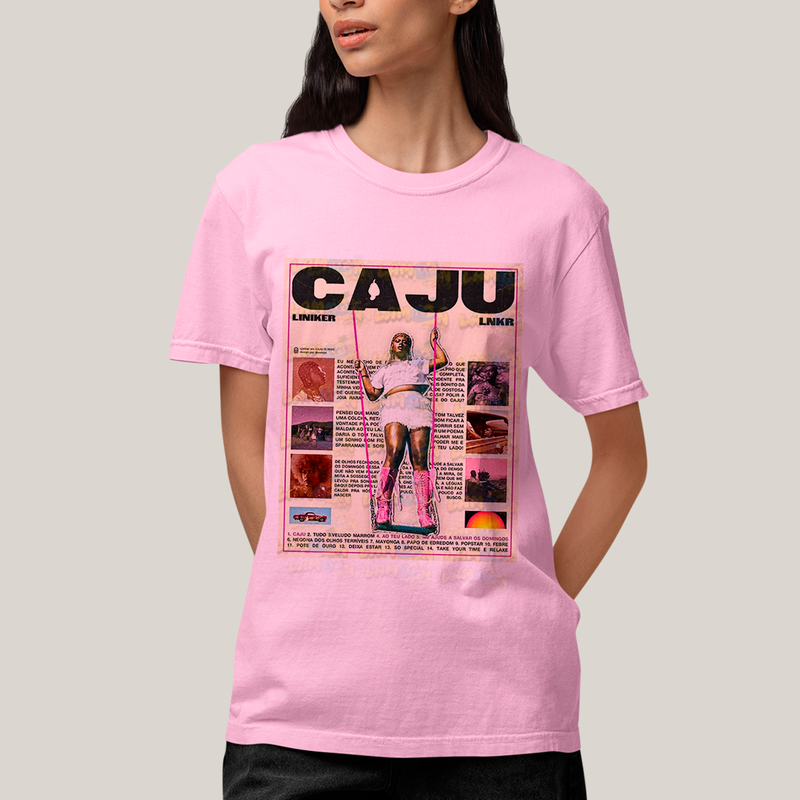 Camiseta Algodão Unissex T shirt - Cantora Liniker Caju banner