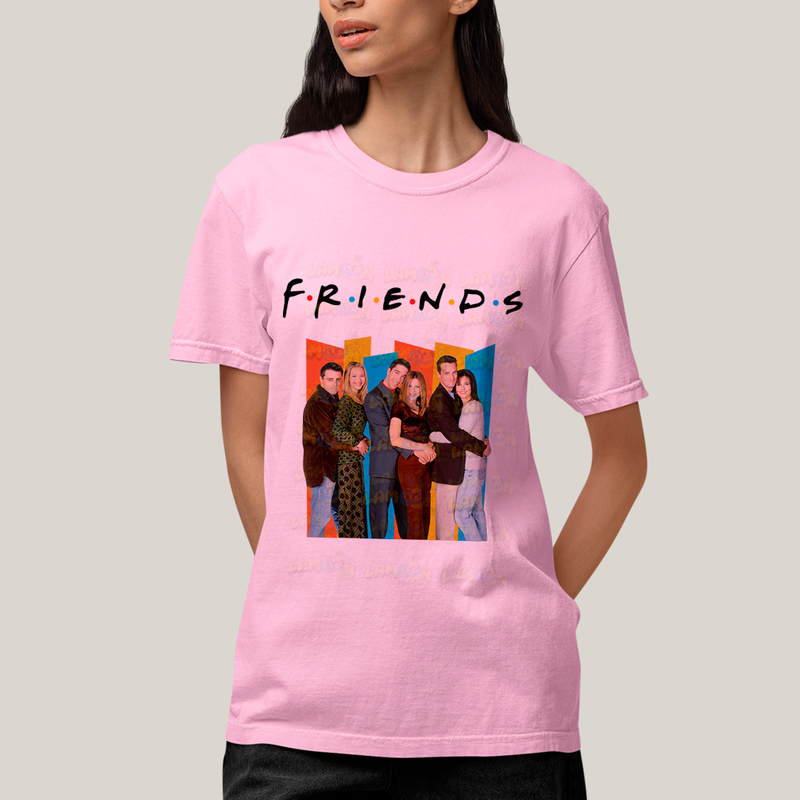 Camiseta Algodão Unissex T shirt - Friends Série colorido