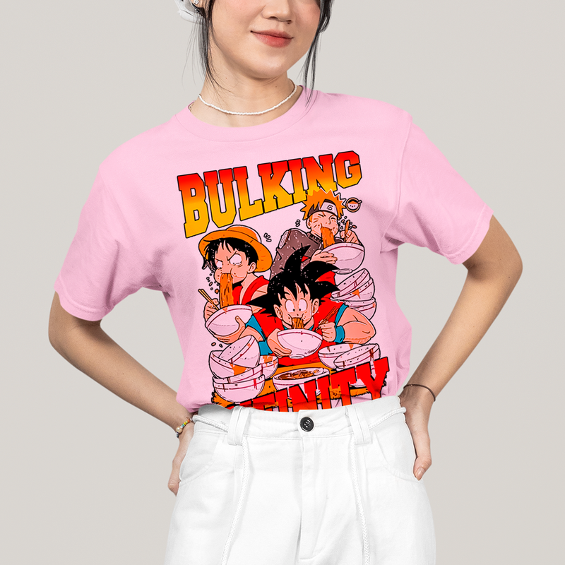 Camiseta Algodão Unissex T shirt - Bulking Infinity naruto goku luffy one piece dragon ball anime