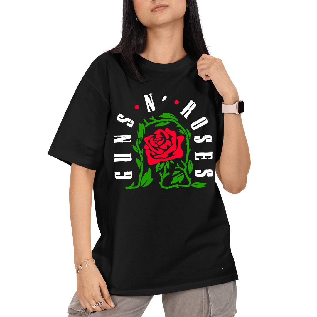 Camiseta Algodão Roses Banda Flor