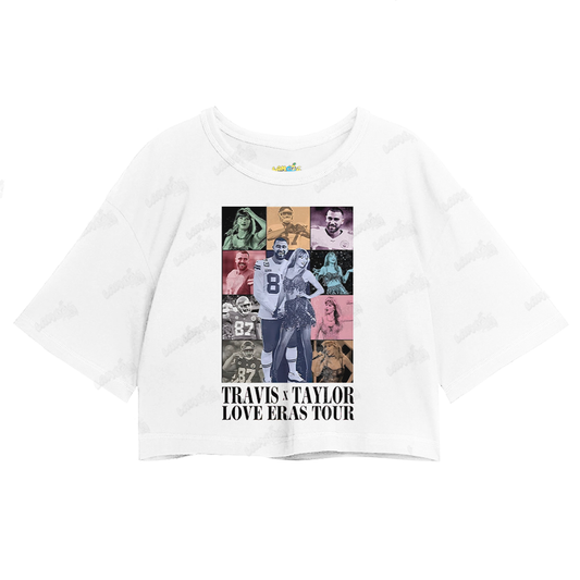 Cropped Oversized Algodão Travis x Taylor Love Eras Tour