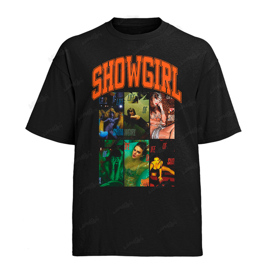 Camiseta Algodão Taylor Swift Showgirl