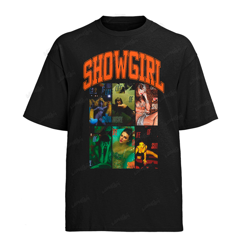 Camiseta Algodão Taylor Swift Showgirl
