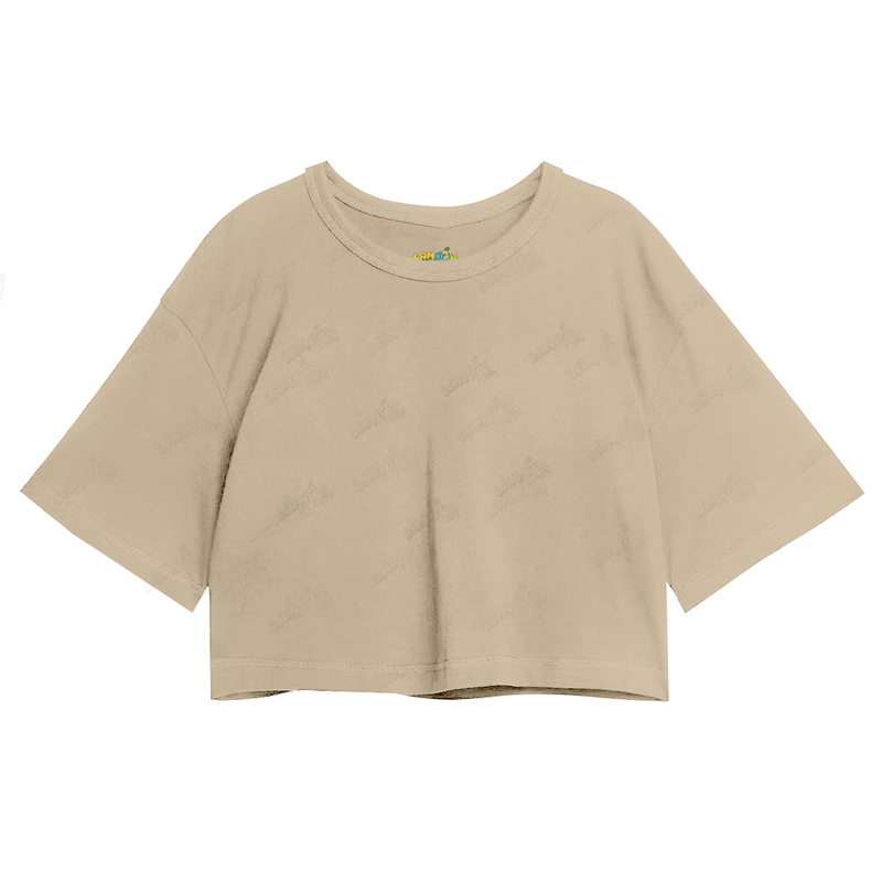 Cropped Oversized Algodão Basica Lisa