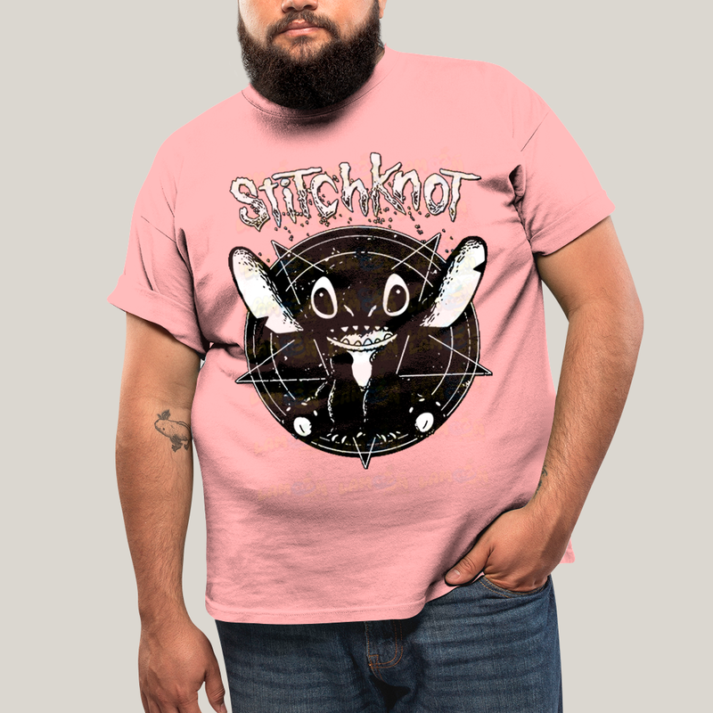 Camiseta Plus Size Algodão Unissex T shirt Stitchknot Lilo & Stitch